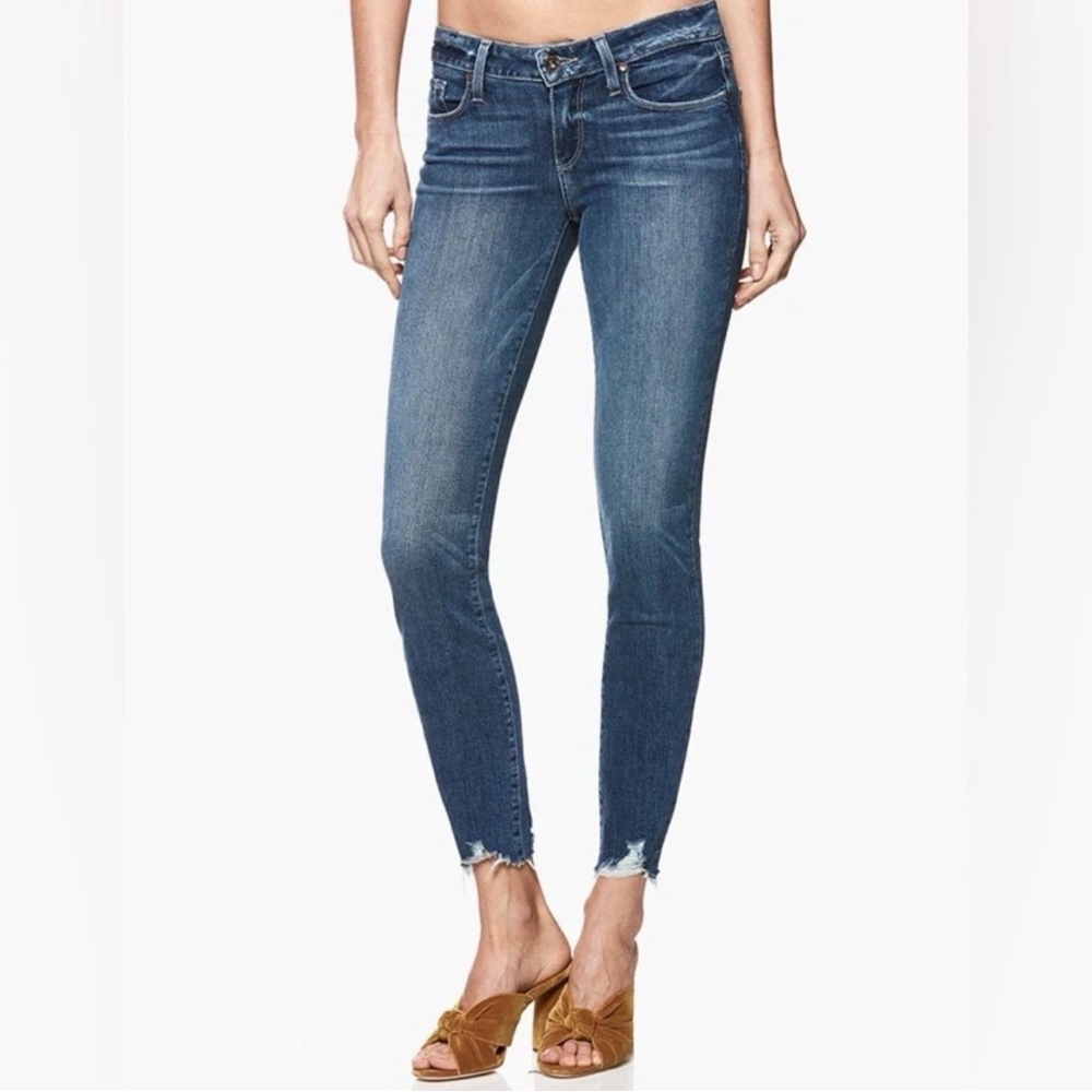 PAIGE Dark Blue Skinny Jeans